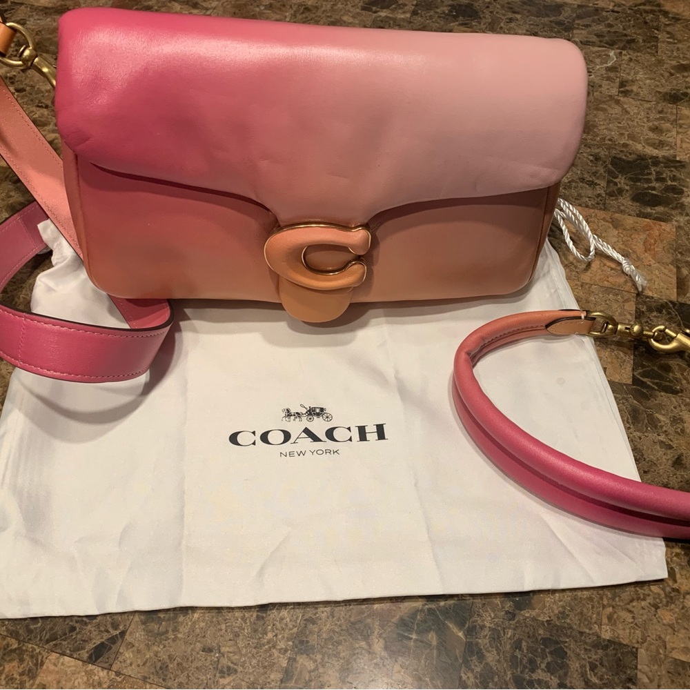 Brand New Coach Pillow Tabby w/Shoulder Strap & Short strap. Never Used.